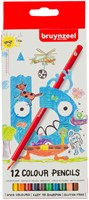 Kleurpotlood Bruynzeel Kids blister à 12 stuks assorti