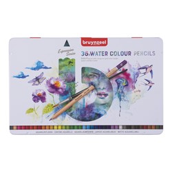 Aquarelpotlood Bruynzeel Expression set à 36 stuks assorti