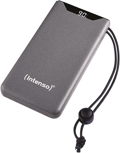 Intenso | Powerbank | 10.000 mAh | 20W | USB-C | USB-QC3.0 | PD3.0 | Display % | F10000 | Grijs