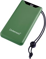 Intenso | Powerbank | 10.000 mAh | 20W | USB-C | USB-QC3.0 | PD3.0 | Display % | F10000 | Groen