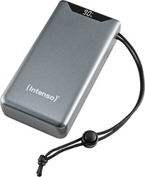 Intenso | Powerbank | 20.000 mAh | 20W | USB-C | USB-QC3.0 | PD3.0 | Display % | F20000 | Grijs