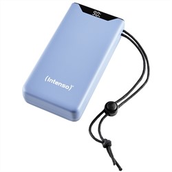 Intenso | Powerbank | 20.000 mAh | 20W | USB-C | USB-QC3.0 | PD3.0 | Display % | F20000 | Blauw