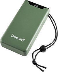 Intenso | Powerbank | 20.000 mAh | 20W | USB-C | USB-QC3.0 | PD3.0 | Display % | F20000 | Groen
