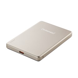 Intenso | Powerbank | 5.000 mAh | USB-C | Magnetisch opladen | MW5000 | Champange