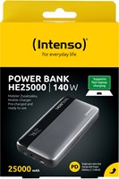 Intenso | Powerbank | 25.000 mAh | 140W | USB-C | PD3.0 | Display % | HE25000 | Grijs-Zwart-2