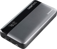 Intenso | Powerbank | 25.000 mAh | 140W | USB-C | PD3.0 | Display % | HE25000 | Grijs-Zwart