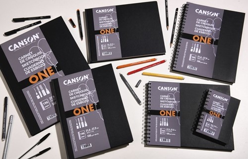 Schetsboek Canson Art Book One hardcover 98vel 100gr 216x279mm wit-2