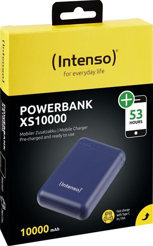 Intenso | Powerbank | 10.000 mAh | USB-C | USB | XS10000 | Blauw-2