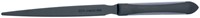 Briefopener MAULpro zwart gecoat rubber heft, zwart gelakt RVS lemmet 21.5 cm