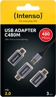 Intenso | Adapter | C480M | USB-C naar USB micro B | 480Mbps | 3 stuks-2