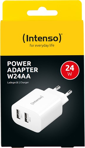 Intenso | Oplader | 2x USB-A | 2x 12 Watt | Wit-2
