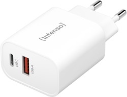 Intenso | Oplader | 1x USB-A | 18 Watt | 1x USB-C | 30 Watt | Wit