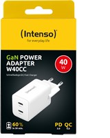 Intenso | Oplader | GaN | 2x USB-C | 2x 20 Watt | Wit-2