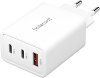 Intenso | Oplader | GaN | 2x USB-C | 1x USB-A | 65 Watt | Wit