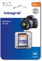 Integral | SDXC | 256 GB | UHS-1 | U3 | V30 | Lezen 100 MB/s  | Schrijven 45 MB/s | High Speed-3