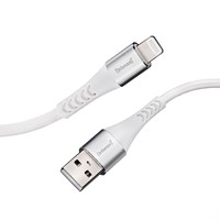Intenso | Oplaadkabel | Datakabel | USB-A | Lightning | 480 Mbps | Max 12 Watt | 1,5 mtr | Nylon | Wit