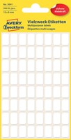 Etiket Avery Zweckform 3041 13x8mm wit 384 etiketten