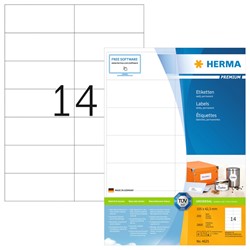 Etiket HERMA 4625 105x42.3mm premium wit 2800stuks