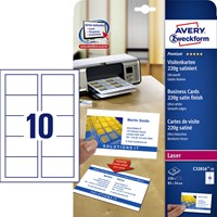 Visitekaart Avery C32016-25 85x54mm 220gr 250stuks
