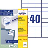 Etiket Avery Zweckform 3651-200 52.5x29.7mm wit 8000stuks-2