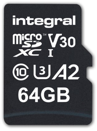 Integral | MicroSDXC | 64 GB | Professional +