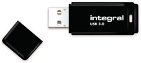 Integral | USB Stick | 1 TB | USB 3.2 | Lezen 30 MB/s | Schrijven 5 MB/s | Zwart