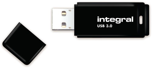 Integral | USB Stick | 1 TB | USB 3.2 | Lezen 30 MB/s | Schrijven 5 MB/s | Zwart