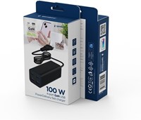 Gembird | Oplader | 2x USB-A | 2x USB-C | Power Delivery | 100 Watt | Zwart-2
