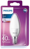 Philips | LED | Kaarslamp | B35 | E14 | 5,5W = 40W | 520lm | 4000K | Opaal | 180° | Niet dimbaar-2