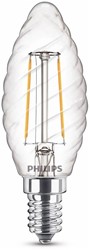 Philips | LED | Kaarslamp | ST35 | E14 | 2W = 25W | 250lm | 2700K | Helder | 180° | Niet dimbaar