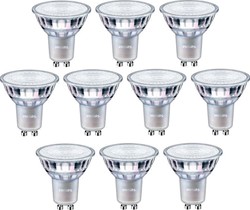 Philips Master Value | LED Spot | PAR16 | GU10 | 4.9W = 50W | 355lm | 2700K | Helder | 36° | Dimbaar | 10-pack