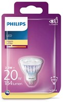 Philips | LED Spot | MR11 | GU4 | 2.3W = 20W | 184lm | 2700K | Helder | 36° | Niet dimbaar-2
