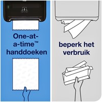 Handdoekrol Tork H1 Matic Advanced 2-laags 150m wit 290067-3