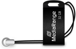MediaRange | USB Stick | Nano | 32 GB | USB 2.0 | Metaal