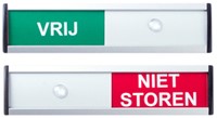 Infobord vrij/niet storen 125x30mm