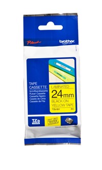 Labeltape Brother P-touch TZe-651 standaard 24mm zwart op geel