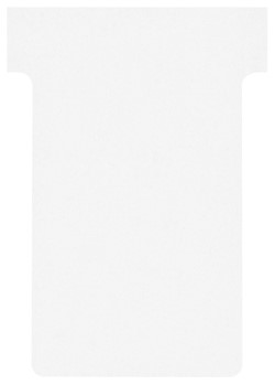 T-kaart Nobo nr.2 48mm wit 100 stuks