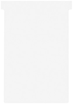T-kaart Nobo nr.4 112mm wit 100 stuks