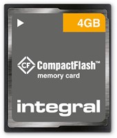 Integral | CompactFlash  | 4 GB | 100 x | 15 MB/s