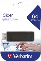 Verbatim | USB Stick | 64 GB | USB 2.0 | Slider