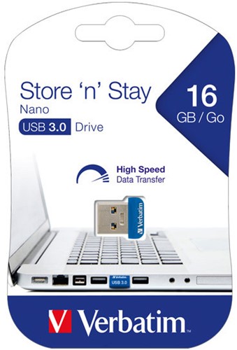 Verbatim | USB Stick | 16 GB | USB 3.2 | Gen 1 | Nano