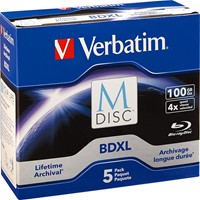 Verbatim | BD-R | XL | M-DISC | 100 GB | 5 stuks