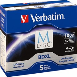 Verbatim | BD-R | XL | M-DISC | 100 GB | 5 stuks