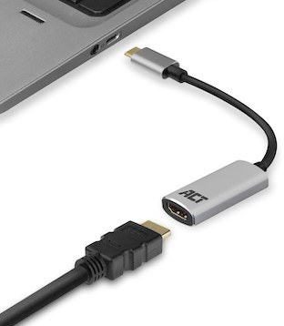 ACT | Docking | Adapter | USB-C | HDMI | 4K | Space Gray-2