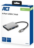 ACT | Docking | Adapter | USB-C | 2x USB C | 2 x USB-A 3.2 | Gen 1 | Space Gray-2