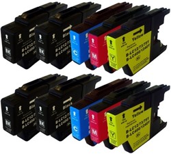 LC-1240 | 10 Pack | Huismerk | Cartridges voor Brother