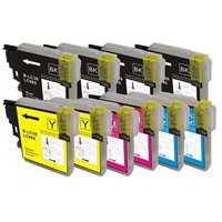 LC-985 | 10 Pack | Huismerk | Cartridges voor Brother