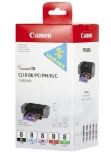 CLI-8 | 5 Pack | Origineel | Cartridges voor Canon
