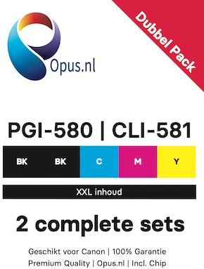 PGI-580 XXL | CLI-581 XXL | 10 Pack | Huismerk | Cartridges voor Canon-2