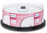 Philips | DVD-R | 4.7 GB | Inkjet Printable | 25 stuks